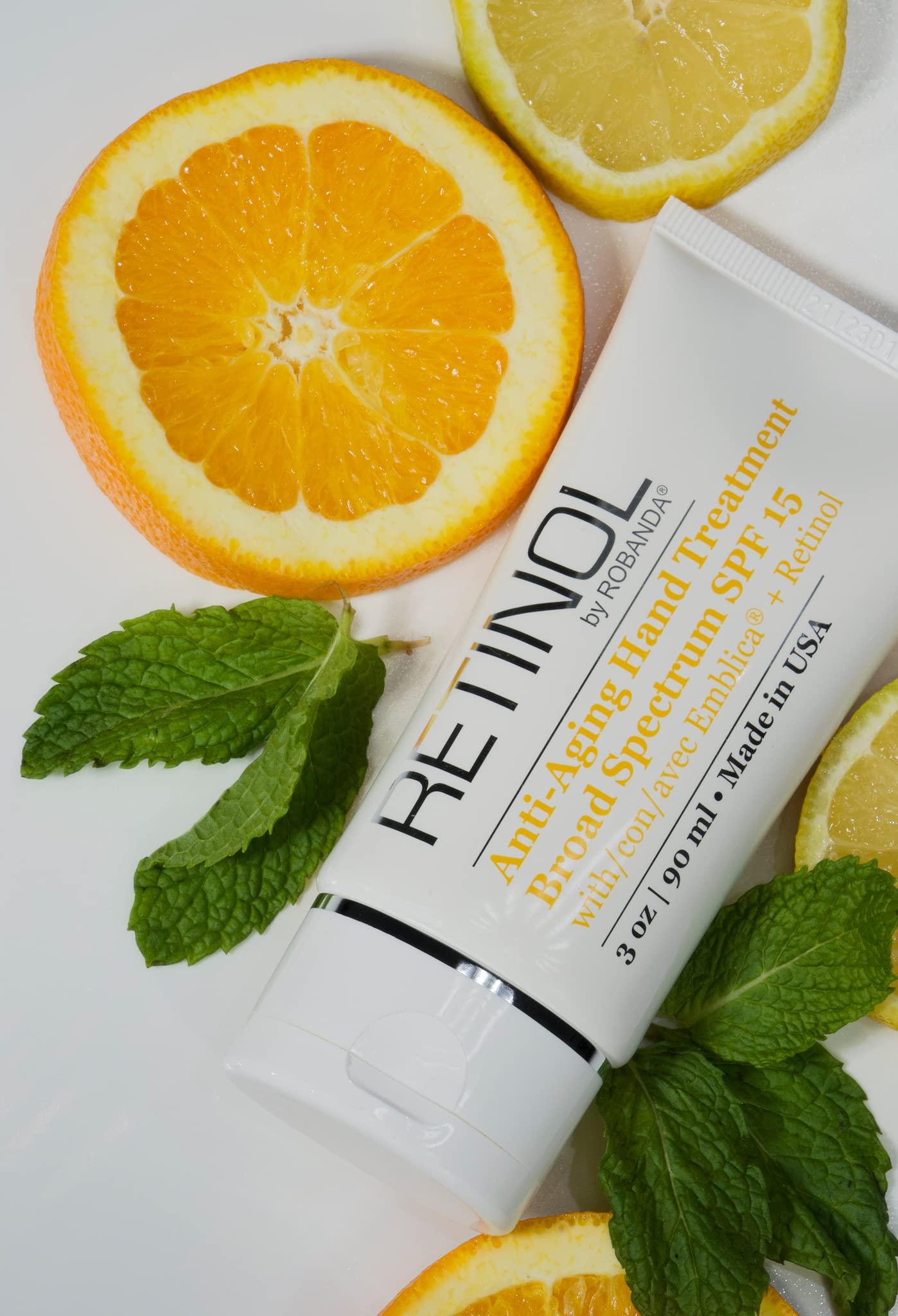 Robanda Robanda Retinol Anti-Aging Hand Treatment ? Broad Spectrum SPF 15 + Retinol Cream to Repair Dry Skin, 2 pack