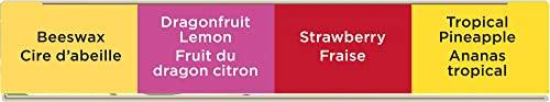 Burt's Bees Burt's Bees Gifts, 4 Lip Balm Products, In Full Bloom Set - Original Beeswax, Dragonfruit Lemon, Tropical Pineapple & Strawberry (4 Pack)