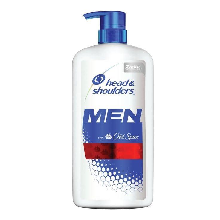 Head & Shoulders Head & Shoulders Shampoo Men with Old Spice Antiandruff, 3 Action Formula, Deep Cleansing, Protects and Hydrates Hair and Scalp - 1000 ml 33.8 oz