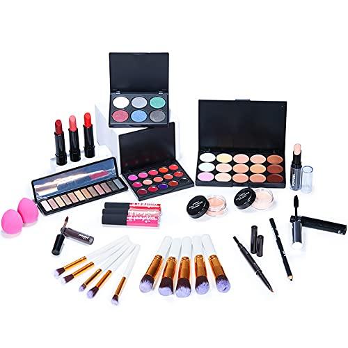 CREAMOON Creamoon All in One Multipurpose Makeup Kit for Women Full Kit, Beauty Kit Include Lipstick Set Eye Shadow Eyebrow Pencil Lip Gloss Cosmetic Brush Eye Makeup(20 Pcs)(993A4LV6O12NG1150X3Q1PQ8)