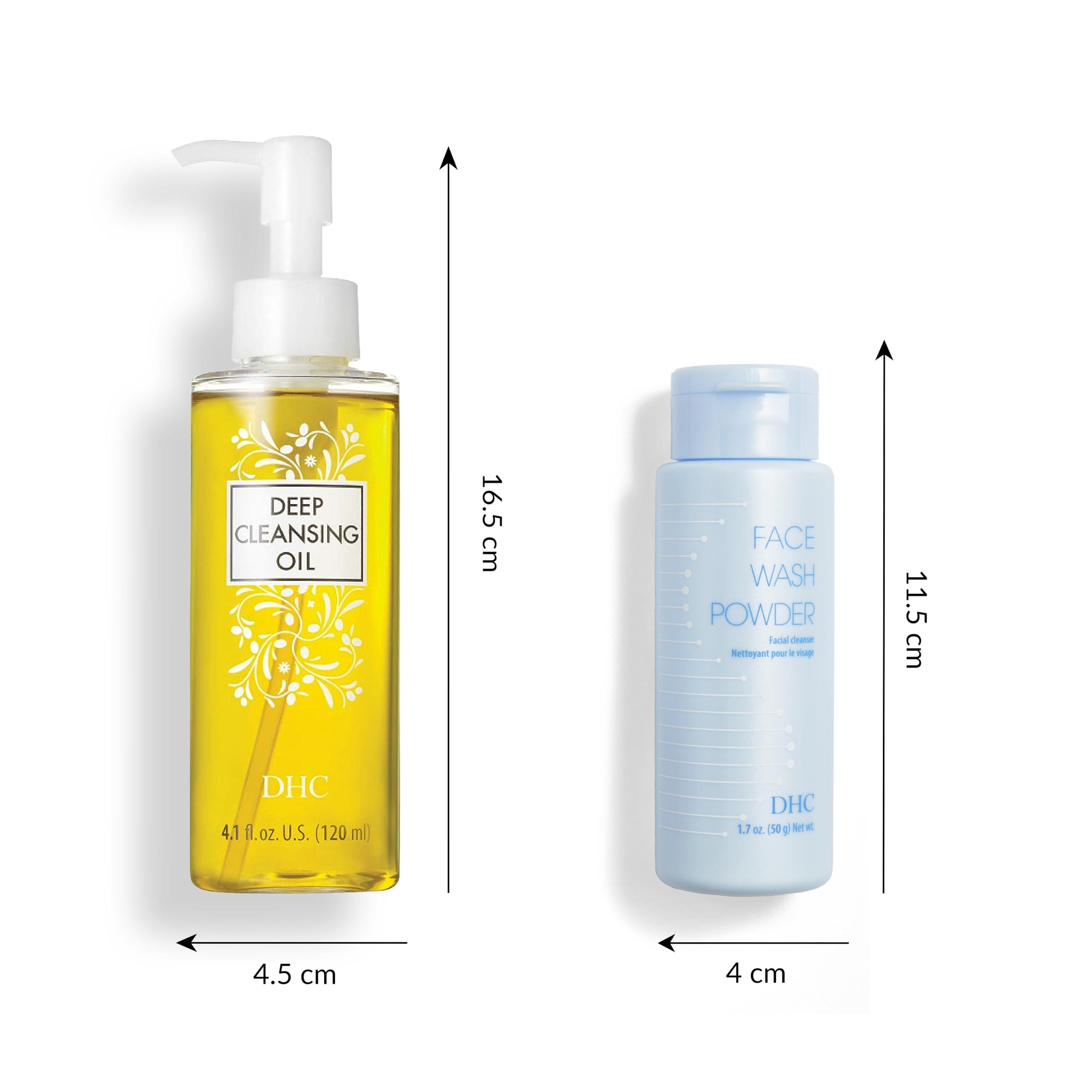 DHC DHC Deep Cleansing Oil 4.1 Fl Oz. and Face Wash Powder 1.7 oz. Net wt.
