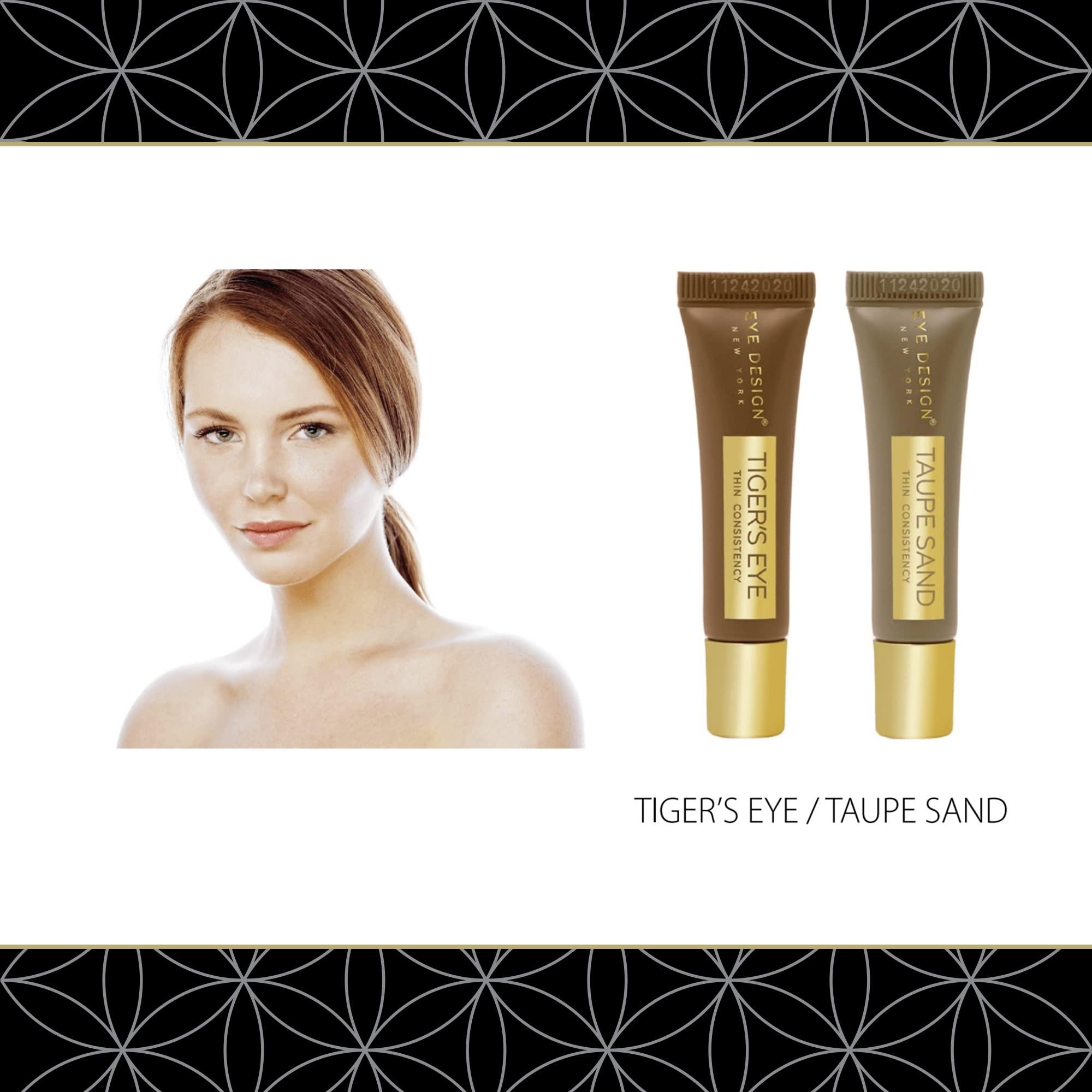 Eye Design New York Eye Design Microblading Pigment TIGERS EYE 6ml - Used For all Permanent Makeup Procedures, Professional Cosmetic Pigment, Brown Ink For Tattoo, Eyebrow Tattooing Pigment, Powder Ombre