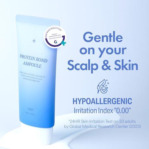 HAIR+ MADE IN SUARUM HAIR PLUS Velvet Protein Bond Nutri Injection Ampoule | Leave in Conditioner for Women & Men | For Frizzy and Damaged Hair | Smoothing Serum for Hair | Hair Moisturizer (70ml, 2.37fl oz)