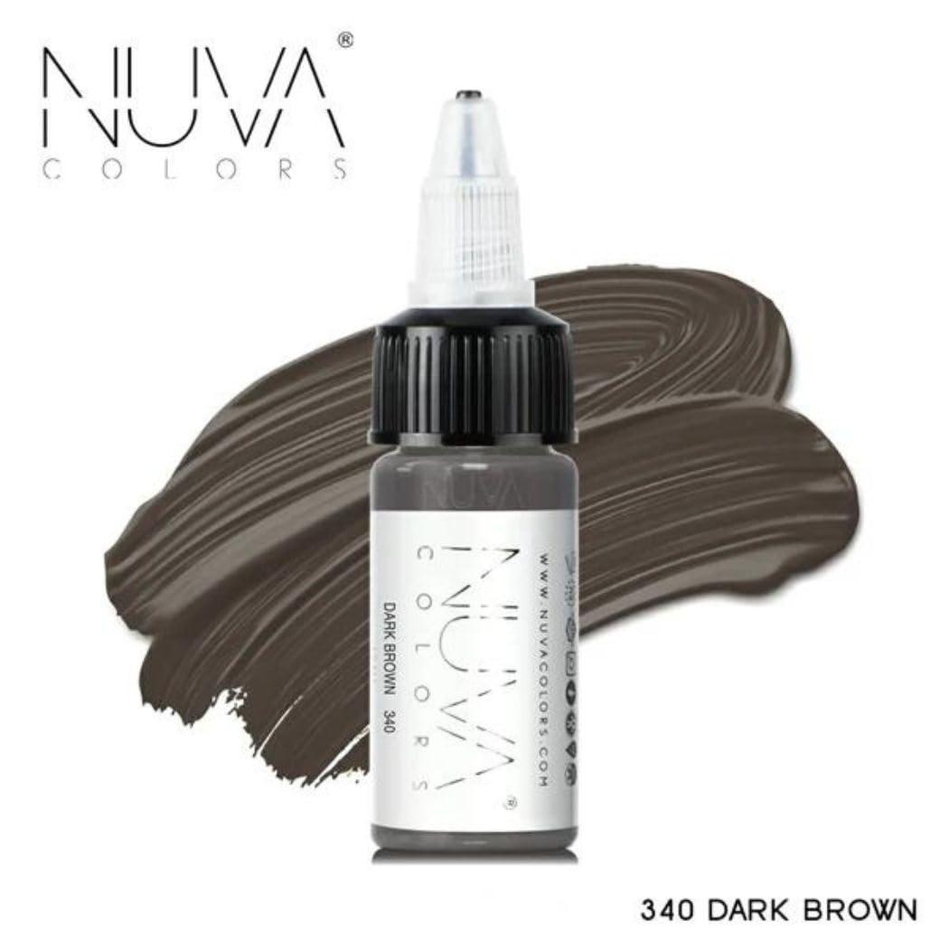 Nuva Colors Nuva Scalp Micro-Pigmentation Ink - Customizable, Neutral Undertone for SMP Procedures, Vegan, Made in USA (Dark Brown)
