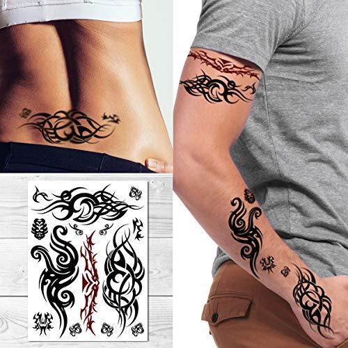 Supperb Supperb® Tribal Temporary Tattoos - Bold Tribal Swirls