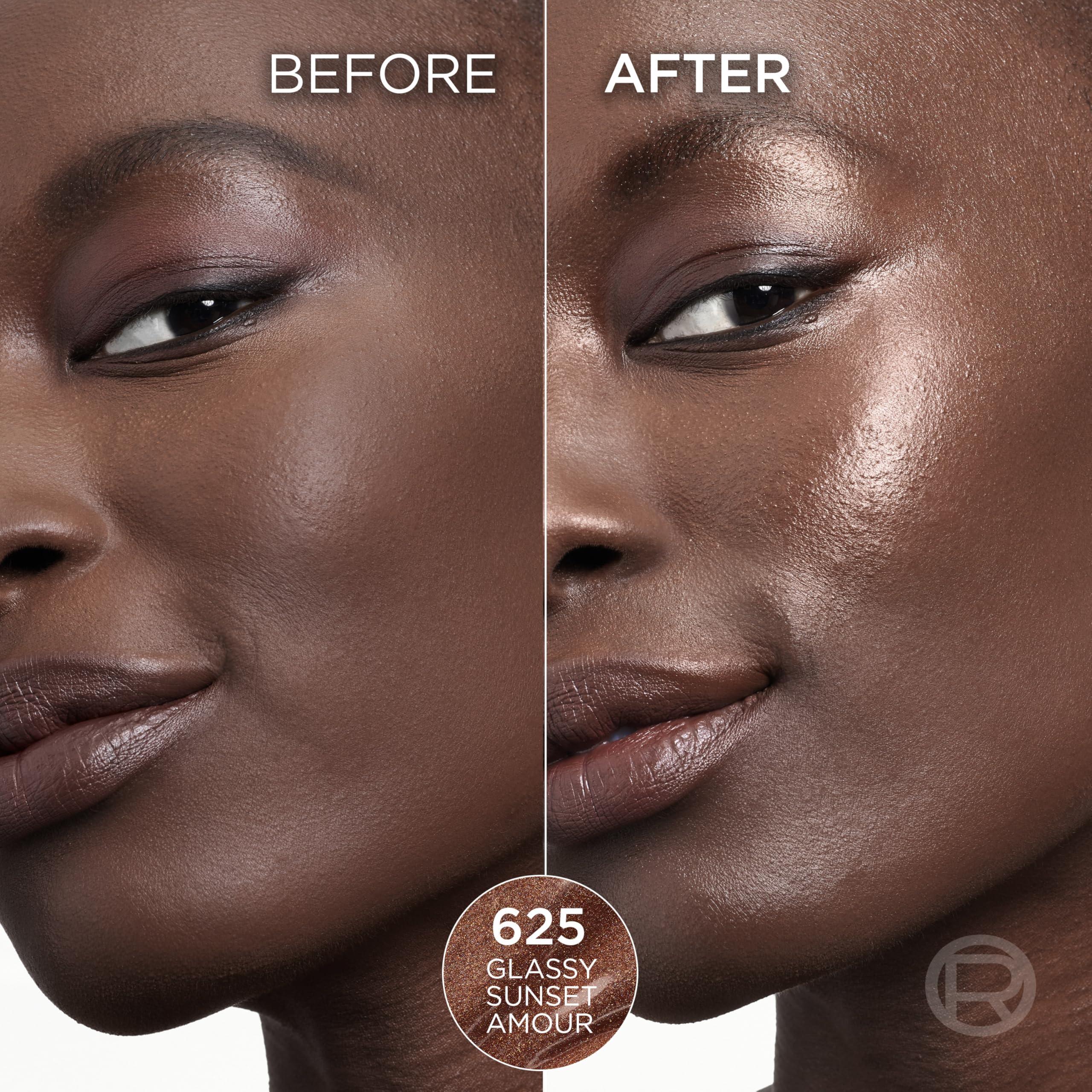 LOral Paris L\'Oreal Paris True Match Lumi Le Glass Highlighter Stick, Reflective, Translucent, Glassy Highlighter for Face and Body, 625 Sunset Amour, 0.25 Oz