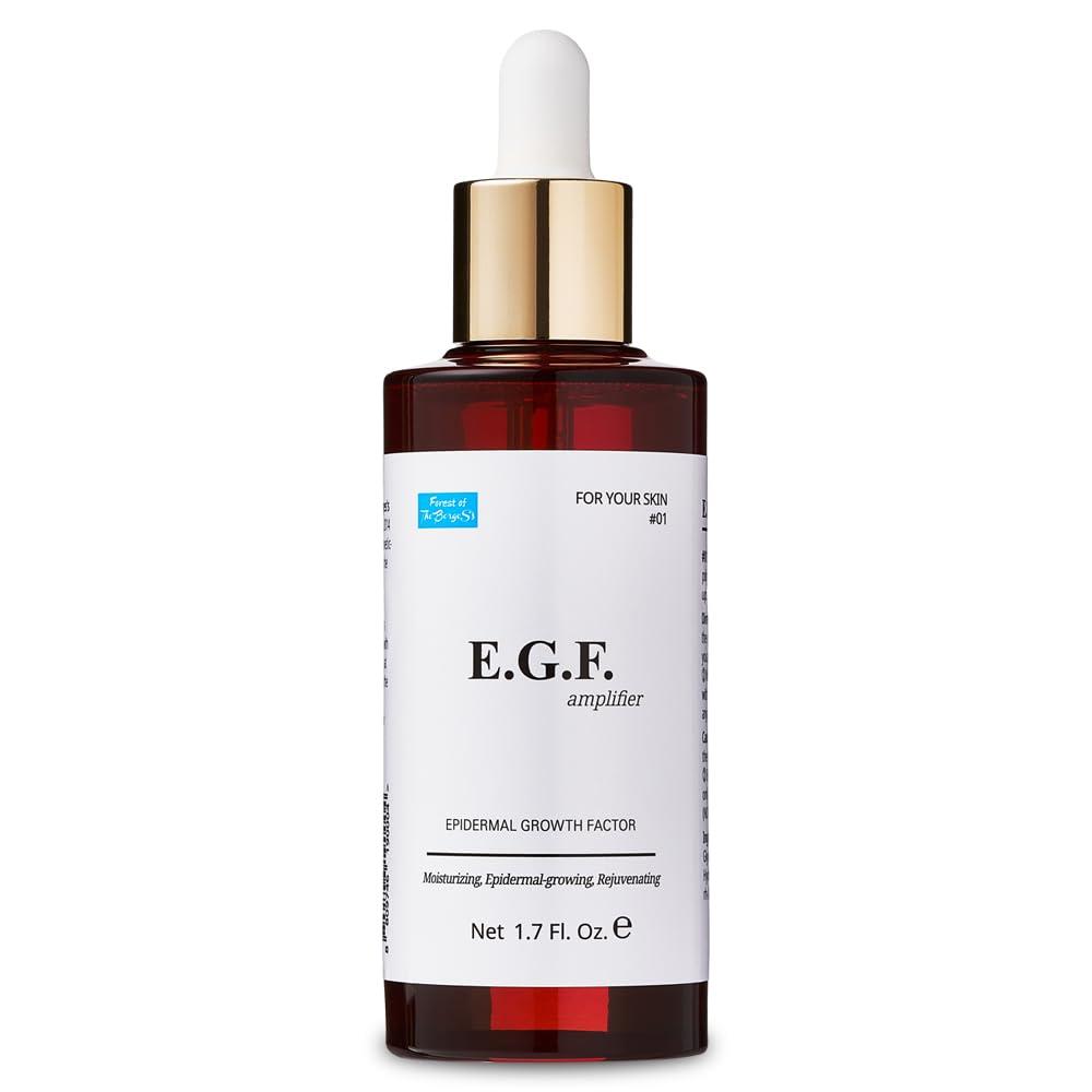 FOREST OF THE BORGES'S EGF Serum Epidermal Growth Factor 1.7 Fl. Oz. / 50ml / face serum cosmetic ingredients for skin serum korean egf growth factor egf ample after microneedling