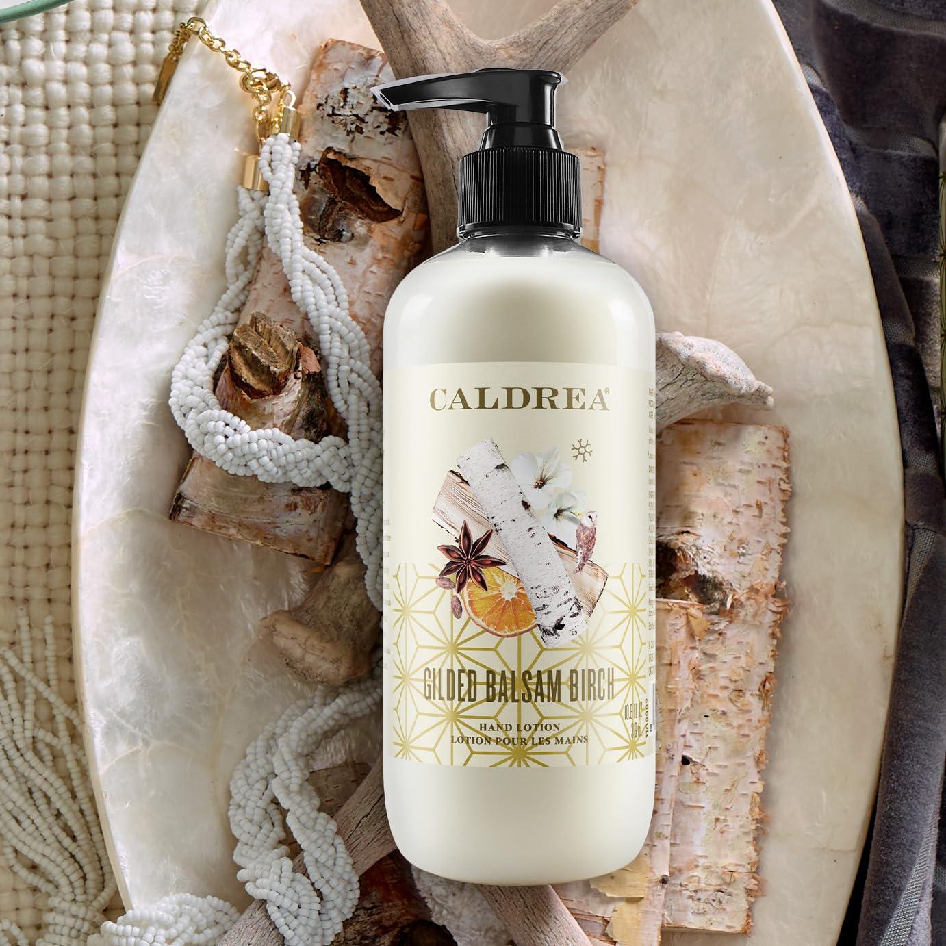 Caldrea Caldrea Hand Lotion, For Dry Hands, Made with Shea Butter, Aloe Vera, and Glycerin and Other Thoughtfully Chosen Ingredients, Gilded Balsam Birch Scent, 10.8 oz
