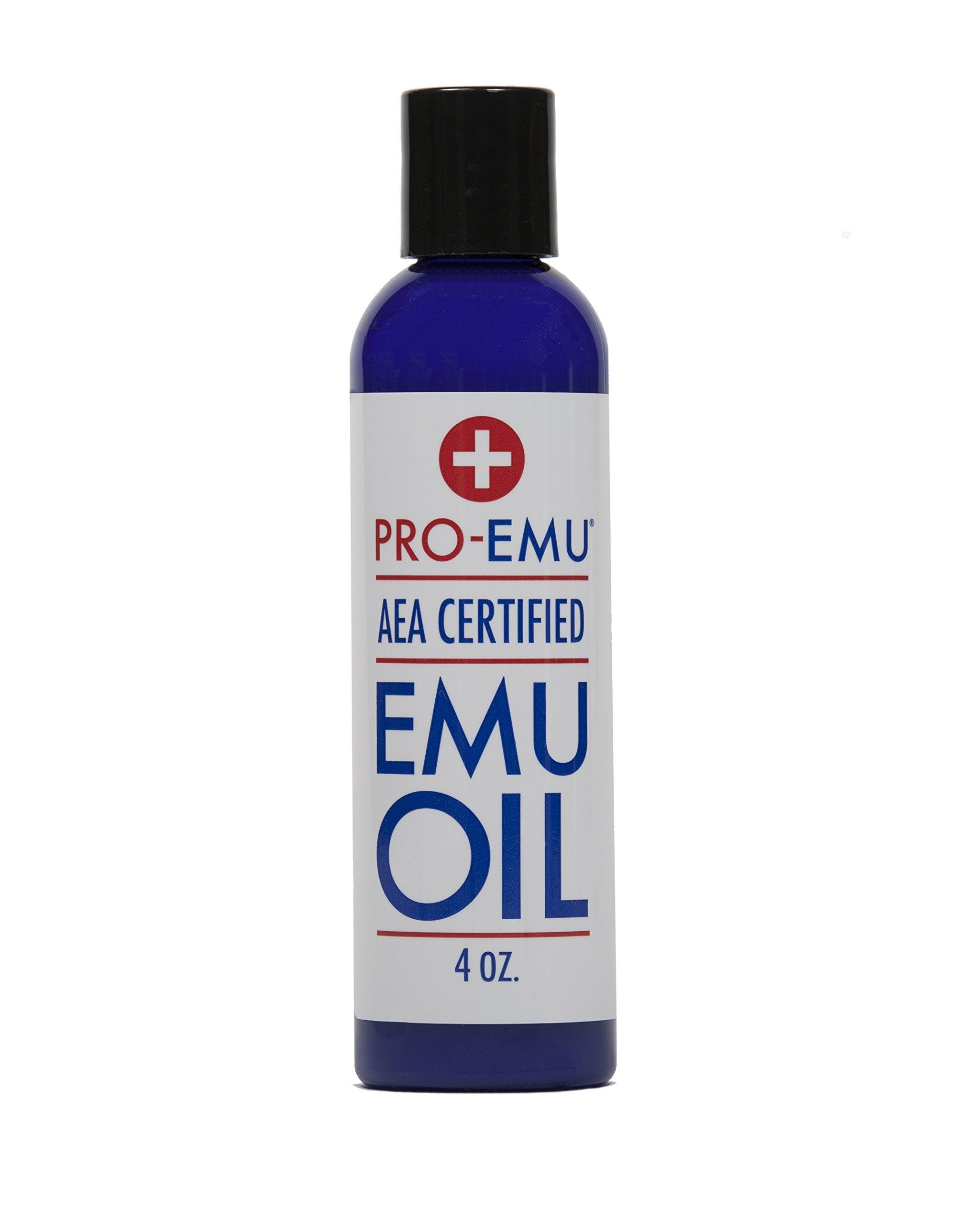 Pro Emu PRO EMU OIL (4 oz) All Natural Emu Oil - AEA Certified - Made In USA - Best All Natural Oil for Face, Skin, Hair and Nails.