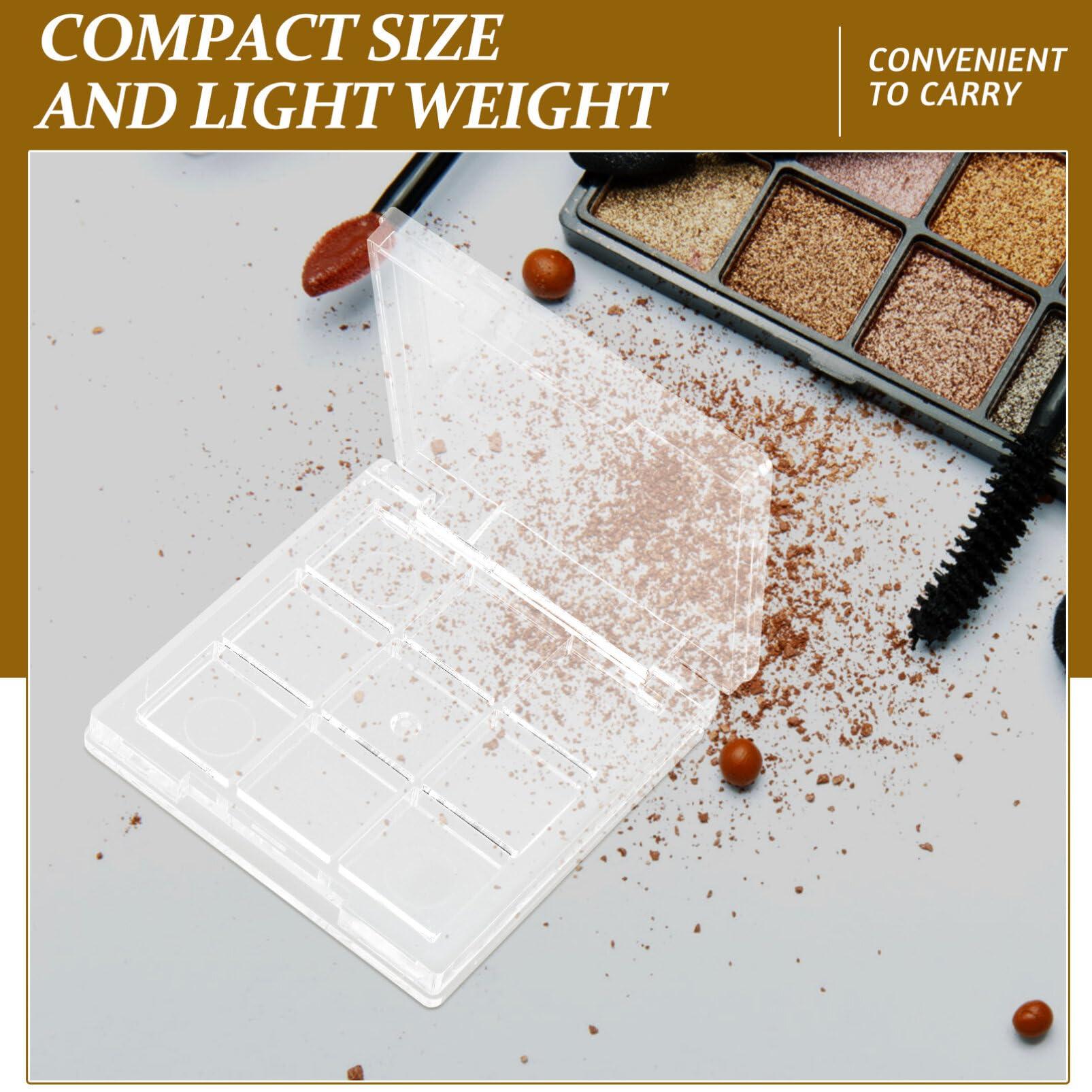 Healifty Healifty 2pcs Empty Lipstick Palette 9 Grids Diy Eyeshadow Powder Blush Lipstick Palette Empty Highlighters Container for Women