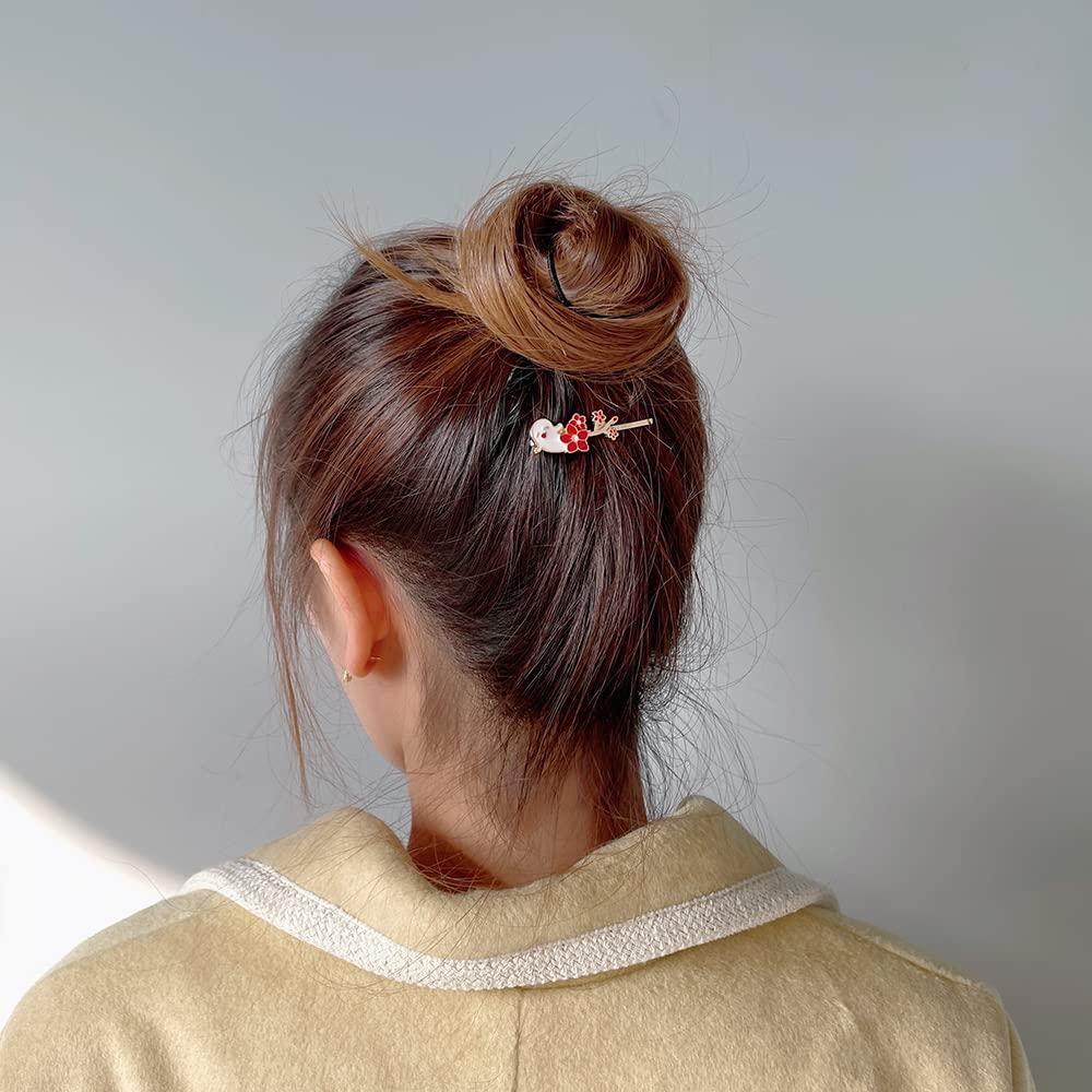Xingqiu Xingqiu Xiangling Hairpin Eula Hair Clips Genshin Impact Hairclips for Women Girls Headwear Styling Tools Gifts