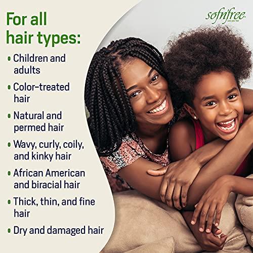 SOF N' FREE Sofn’Free Moisturizer & Curl Activator for Natural Hair, Soft Curls, and Waves 25.36 fl oz / 750ml (2 pack)