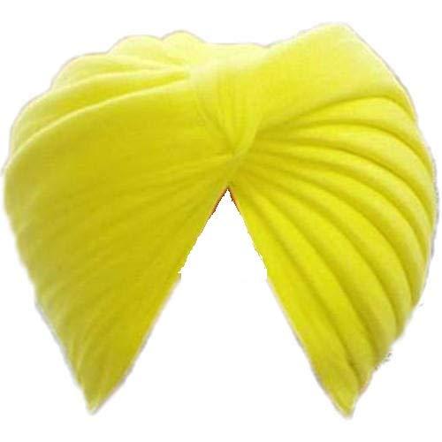 PLANET 007 Planet 007 Traditional Sikh Turban Pagri Punjabi Pagg Dastaar Punjabi Turban Dastar full voile 5 meter Yellow