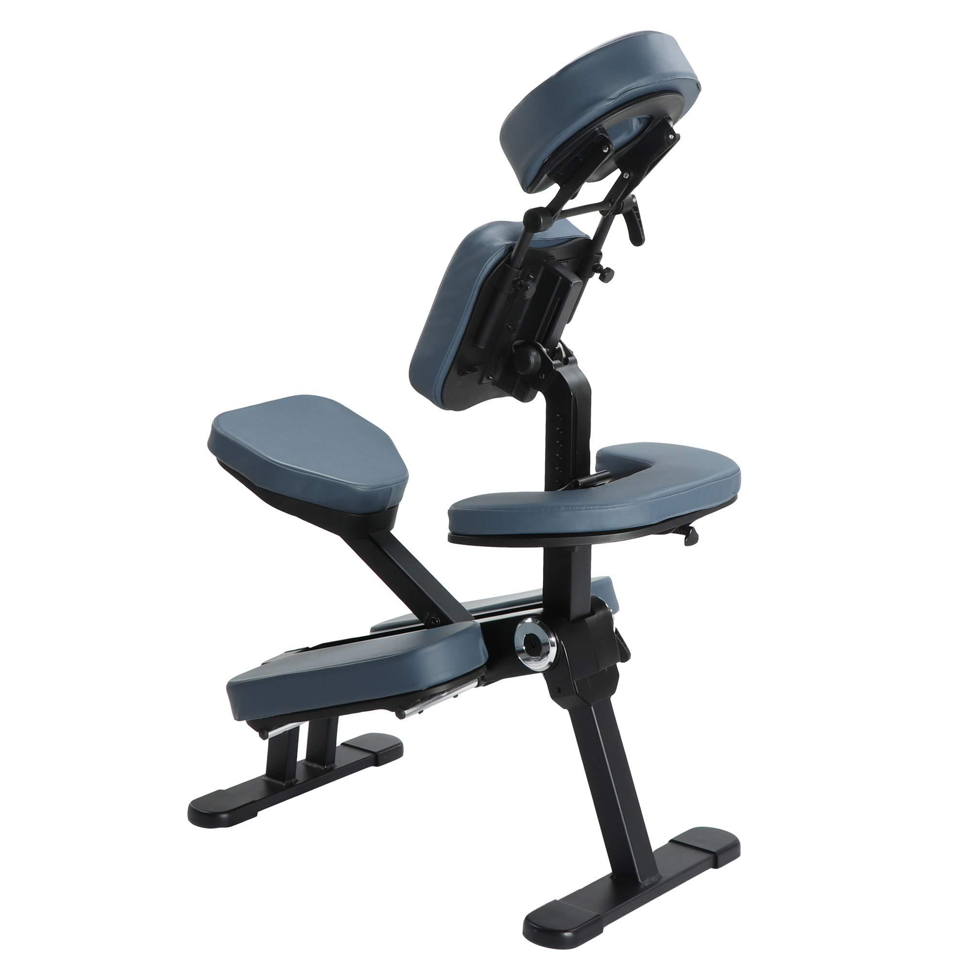 Master Massage Master Massage Gymlane Adjustable Portable Chair Ergonomic Design with 2-Inch Foam, Heavy-Duty Supports Up to 600 lbs