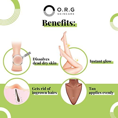 O.R.G. Skincare ORG Body Scrub Deep Gel Exfoliator for Glowing and Smooth Skin - Korean Exfoliating Peel Skincare - Natural Cruelty Free Formulation for Sensitive Skin 6oz