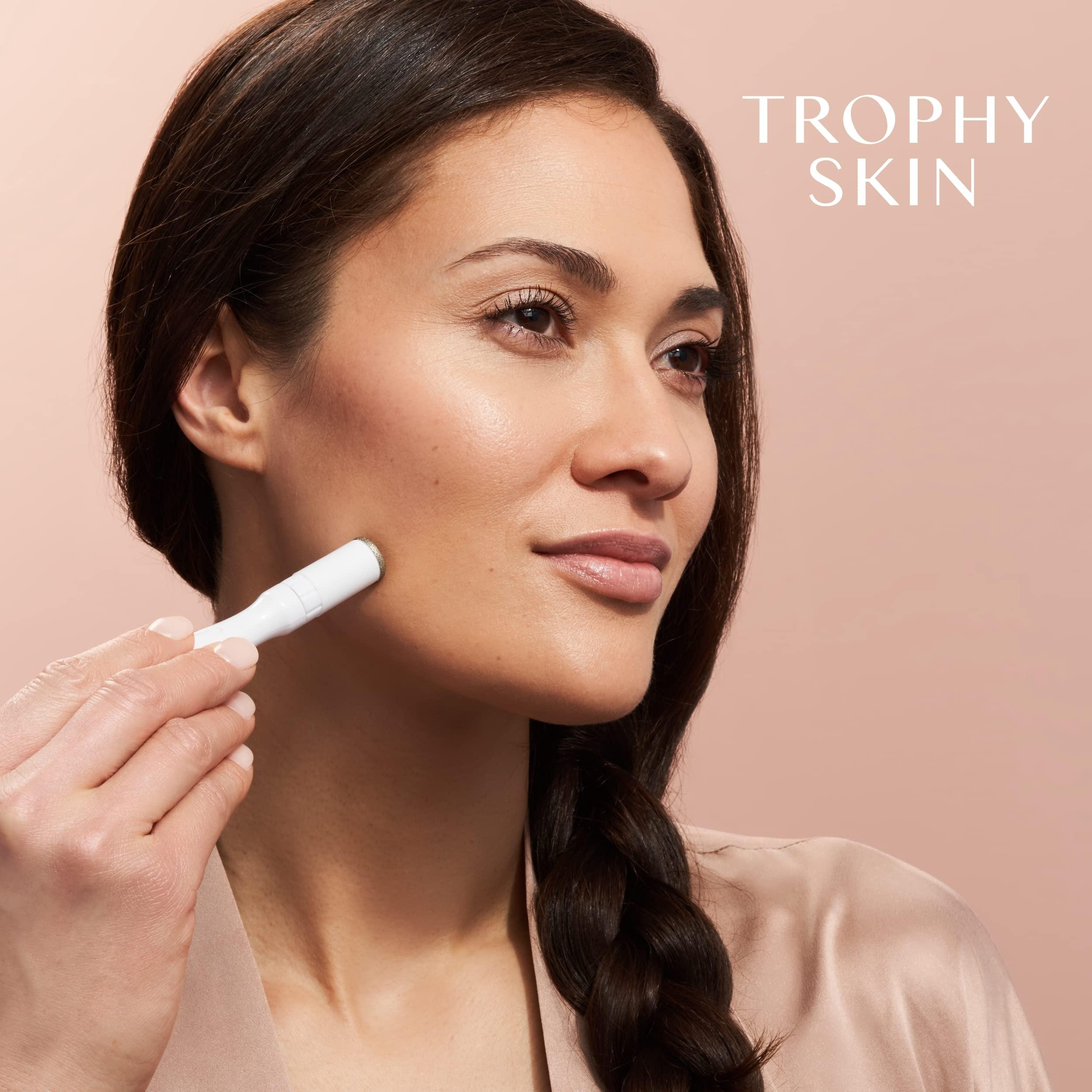 Trophy Skin Trophy Skin UltradermMD - 3 in 1 Home Spa Microdermabrasion - Deep Skin Exfoliator Machine with Real Diamond and Pore Extractor Tips - Rejuvenate Face Skin and Even Out Skin Tone - Blush