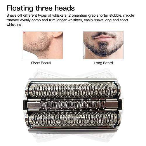 USonline911 5040,5040S Shaver Replacement Head w/Sealed Packaging for Braun 5748 5147S 5140S 5190CC 5749 5768 5769 5050S 5070S(Silver)
