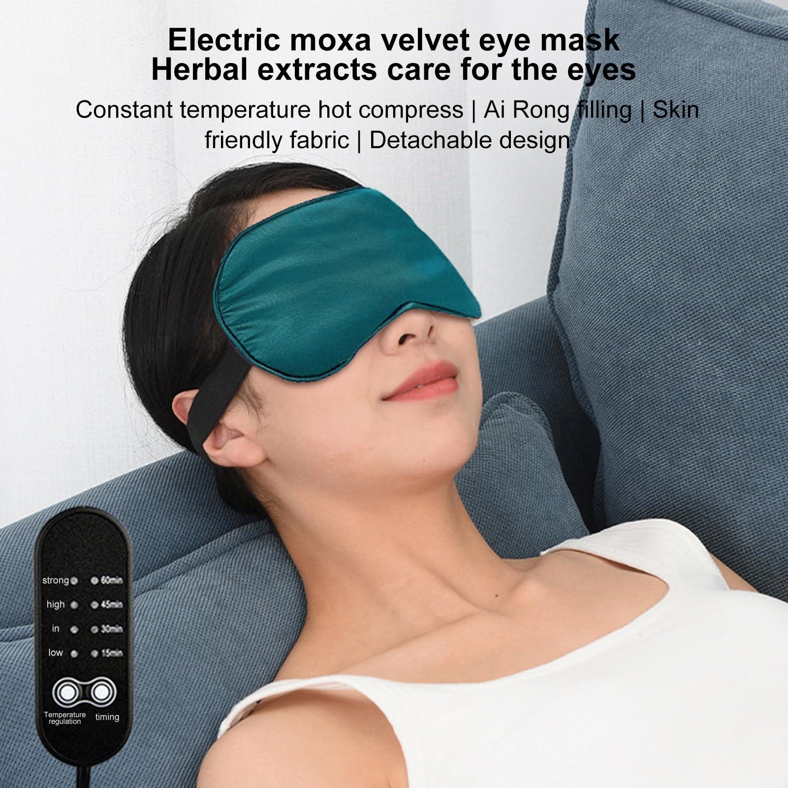 AOKID AOKID Heated Eye Patch,Warm Eye Patch,USB Electric Eye Heating Pad with Temperature & Timer Control, Dry Eye Patch for Dry Eyes for Relax & Reduce Eye Strain Dark Circle & Improve Sleep Dark Green