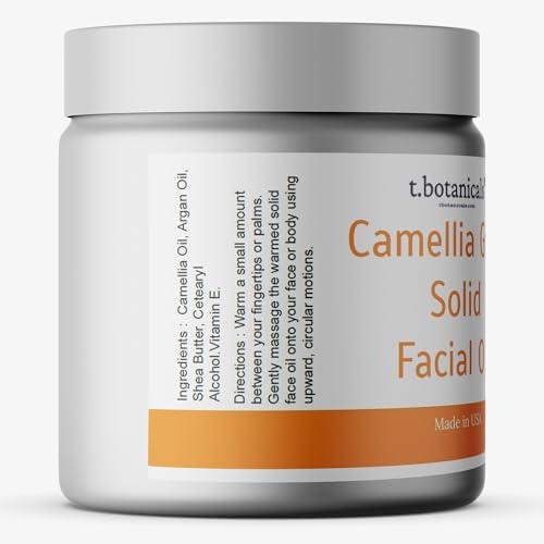 t.botanicals t.botanicals Camellia Solid Face Oil Hydrating Moisturizer Balm Gold Beauty Serum