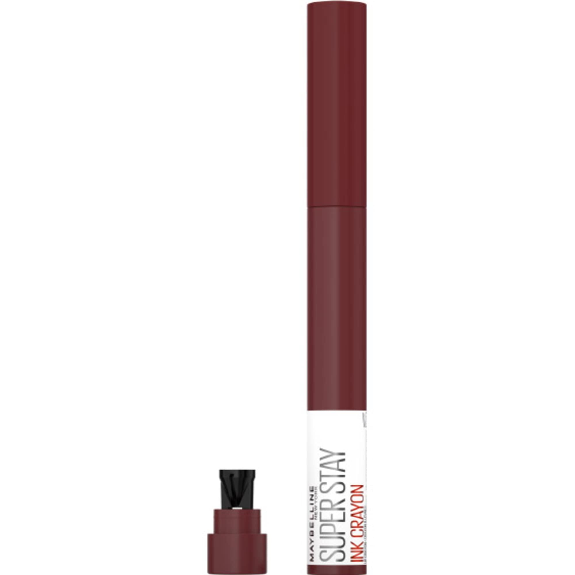 Maybelline New York Maybelline Super Stay Ink Crayon Matte Longwear Lipstick Makeup, 165 Drive The Future, 0.04 oz