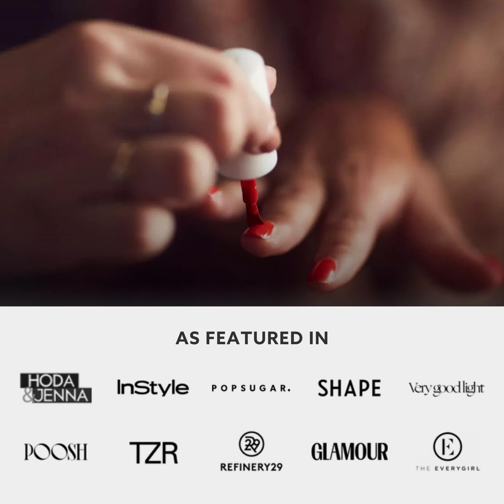 Dazzle Dry Dazzle Dry Mini Kit 4 Step System - Sunset Glow - A semi-sheer peach with a subtle orange/gold shimmer. Semi-sheer shimmer. (5 Piece Kit / 5 Manicures)