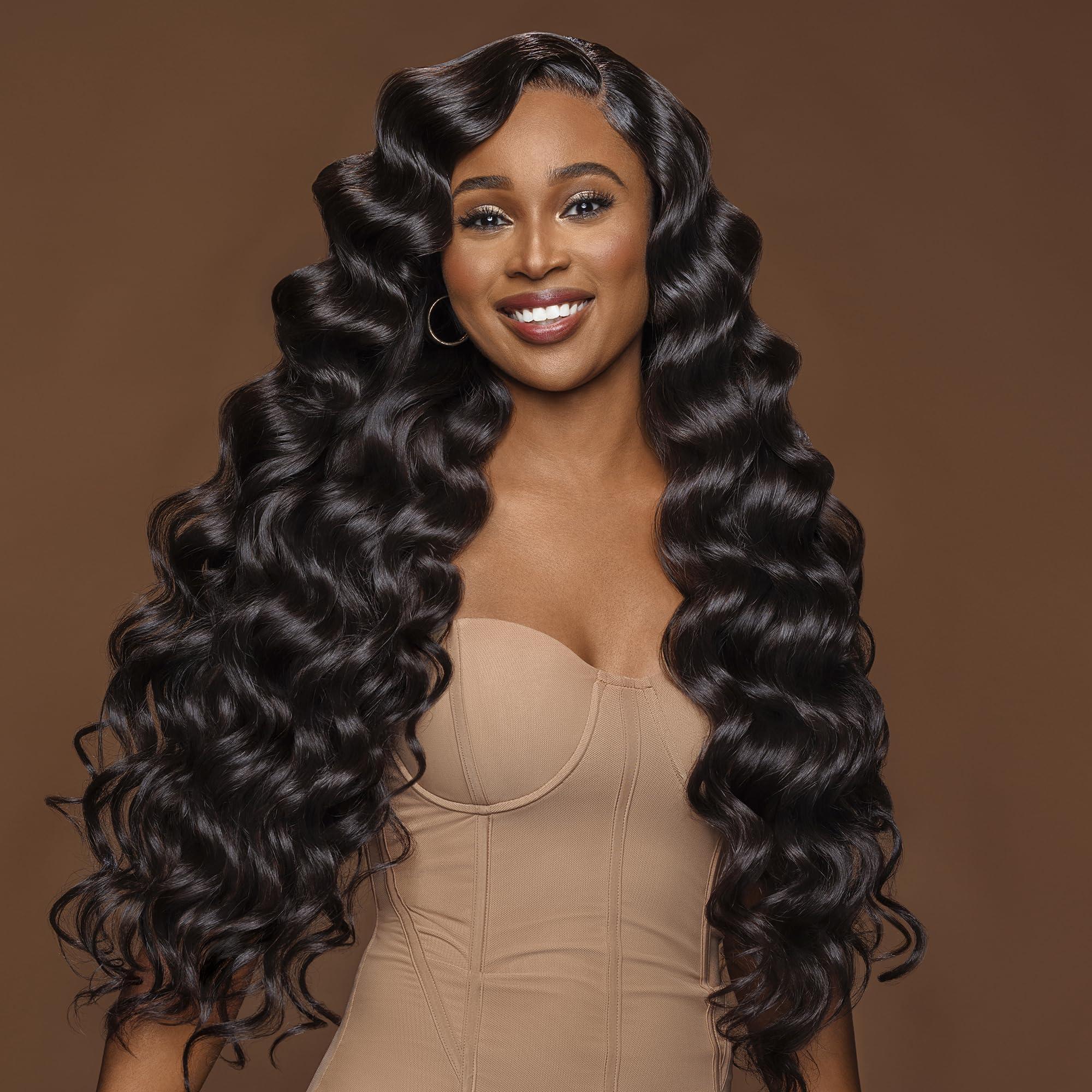 Indique Virgin Hair Extensions Indique Virgin Hair Extensions - Remix Body Wave - 100% Real Human Hair Wefted Bundles - Remy Extensions from India (24\")