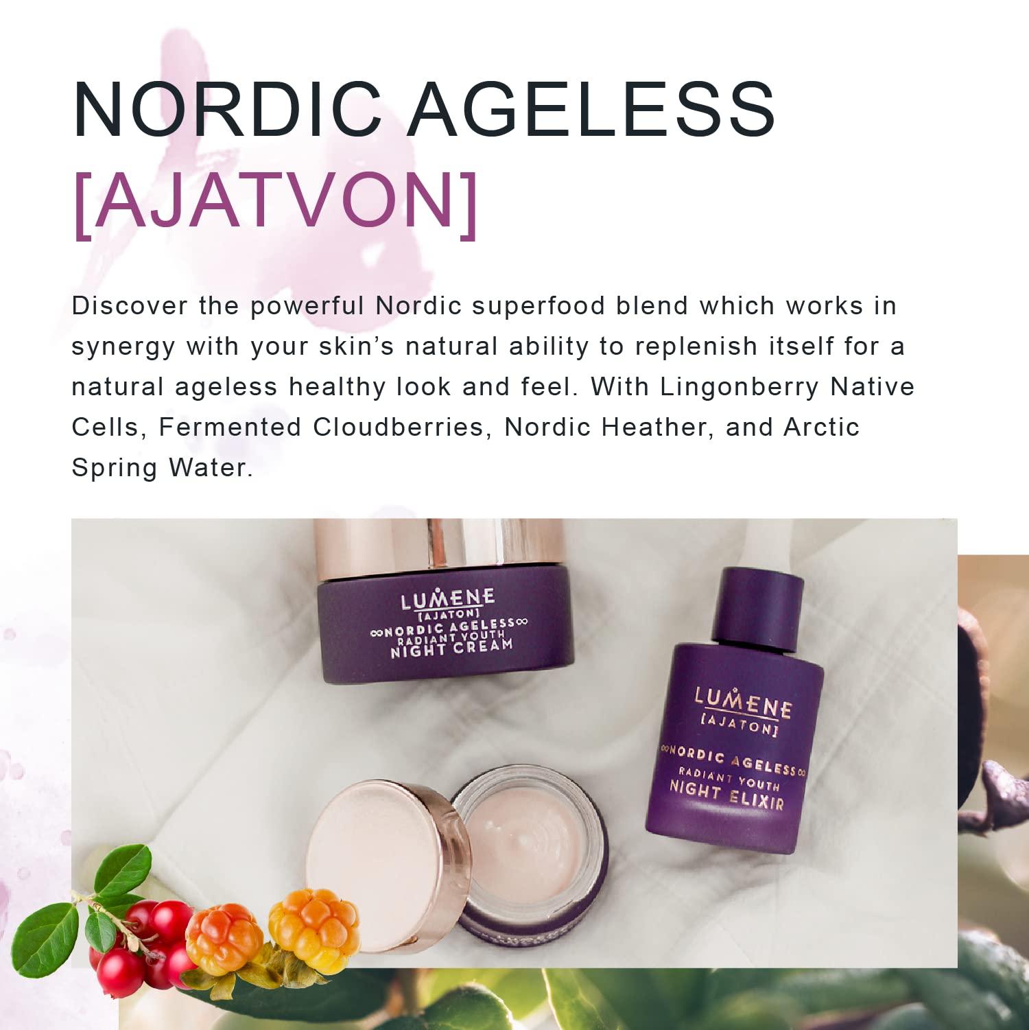 Lumene Lumene Ajaton Radiant Youth Night Cream - Rejuvenating Anti Aging Moisturizer with Antioxidants - Face Cream for Fine Lines and Wrinkles - Skin Firming + Rejuvenating Night Face Cream (50ml)