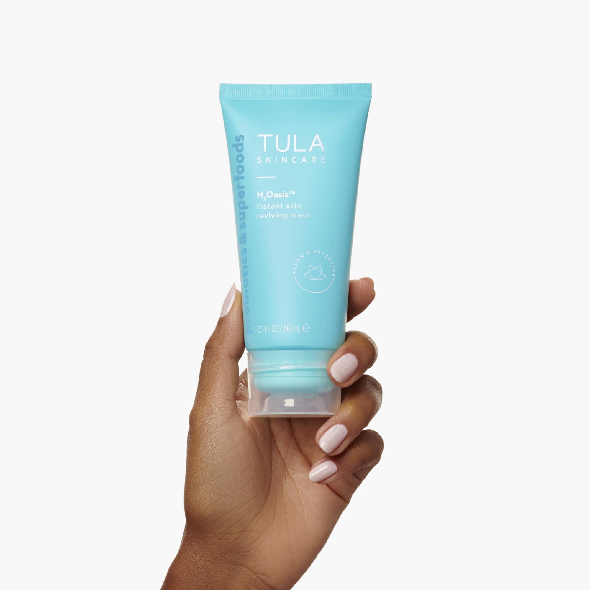 TULA TULA Skin Care H2Oasis Instant Skin Reviving Mask - Hydrating Face Mask, Plumps and Energizes Tired Dehydrated Skin, Contains Resurrection Plant and Desert Lime, 2.7 Fl Oz.