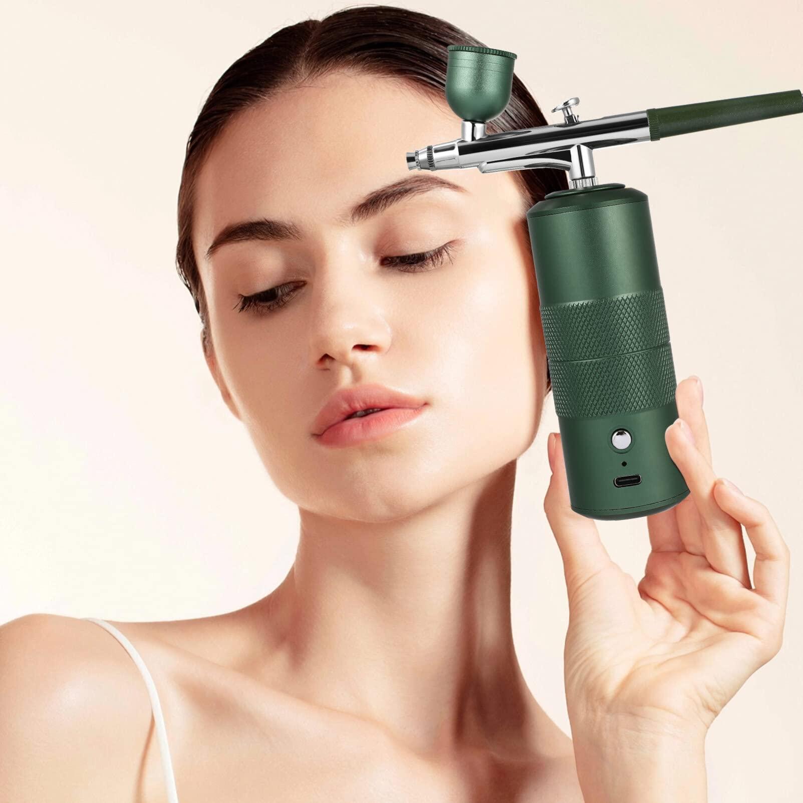 EXCEART EXCEART Charging Airbrush Kit Mini Airbrush Machine Compressor Spray for Makeup Nail Art