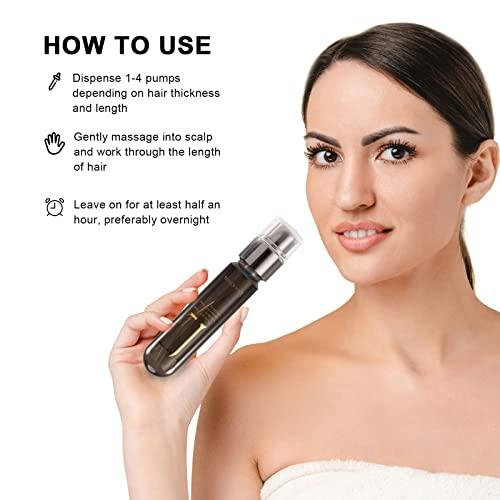 LAVG KABAR LAVG KABAR Hair Oil,Repair Dry Damaged Hair Quickly,Hair Treatment Oil for Men and Women,Curly Frizzy Hair Oil (28ml)