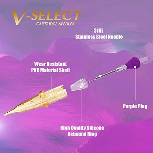 EZTAT2 EZTAT2 Tattoo Cartridge Needles - 20Pcs #12 (1RL) Permanent Makeup SMP Standard Round Liner 0.35mm Microblading Hair Scalp for Tattoo Pen Rotary Machine Supply - V-SELECT