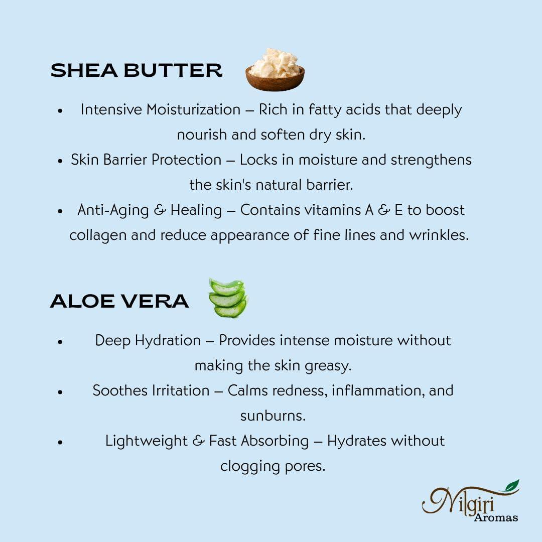 Nilgiri Aromas Sheabutter Moisturizer 200 gm (Nilgiri Aromas)