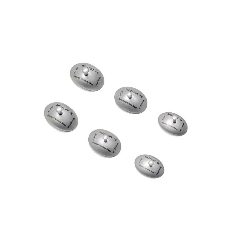 Medfort-Instruments Medfort-Instruments Corneal Eye Shield Protector Stainless Steel, Set of 3 Pairs: Small 26x17mm, Large 29x21mm, X-Large 32x21mm, Silver