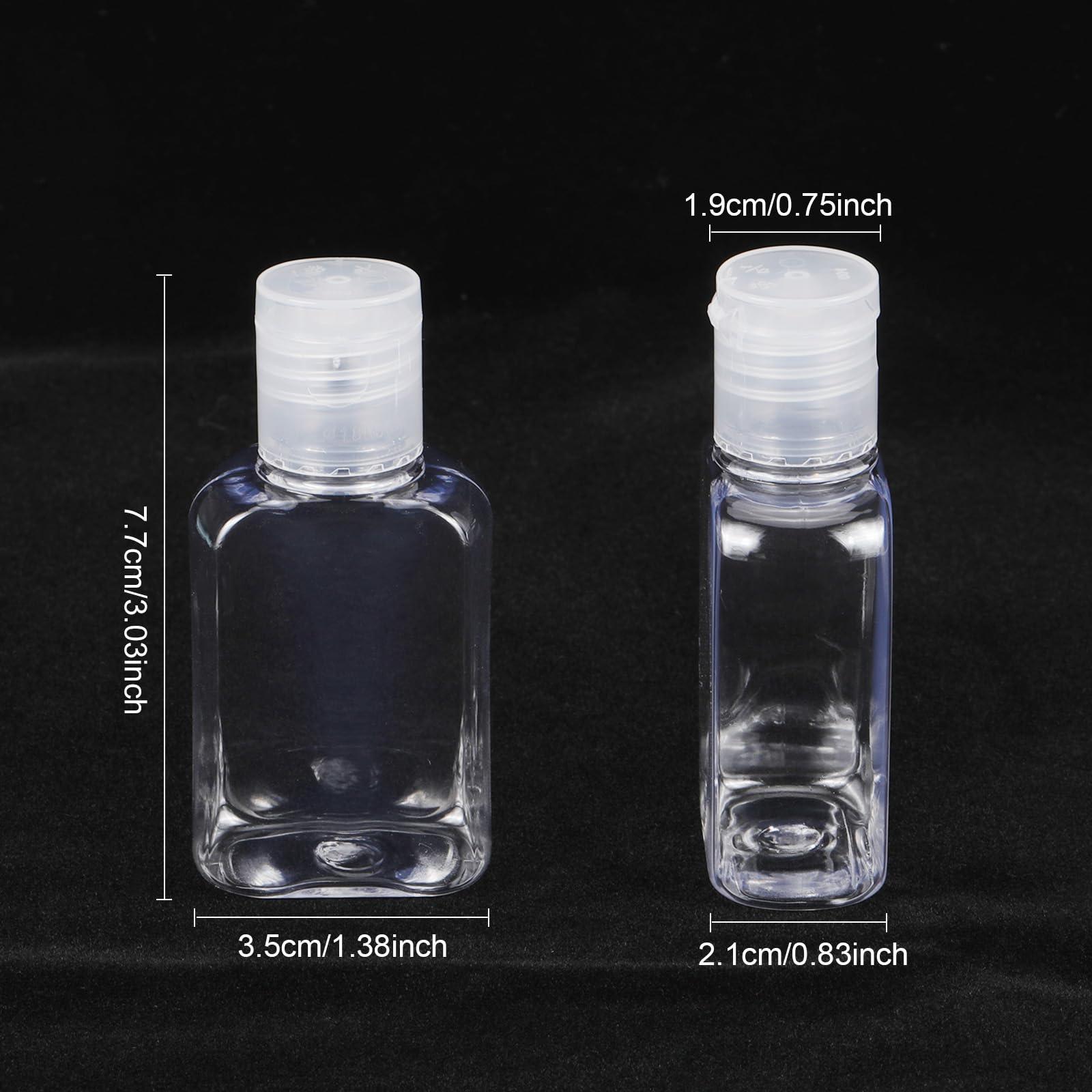 Boao Boao 150 Pcs 1 oz/30 ml Portable Travel Bottle Clear Plastic Empty Bottles Refillable Reusable Bottles Containers for Travel Outdoor Camping Business Trip