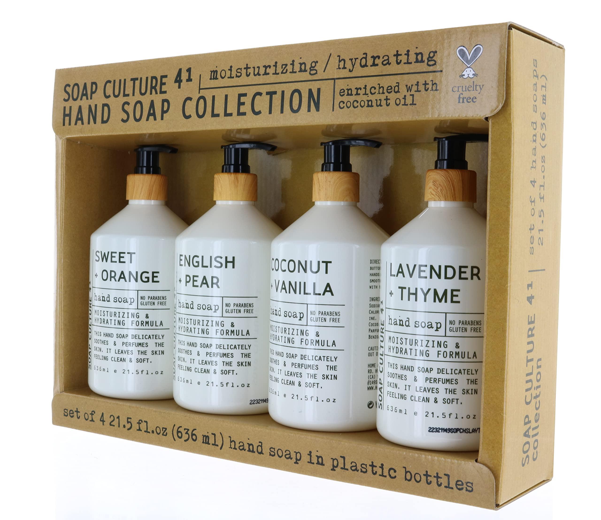 gereric Soap Culture Hand Soap Collection. Gift set of 4 x 21.5 oz bottles, 21.5 Fl Oz (Pack of 4)