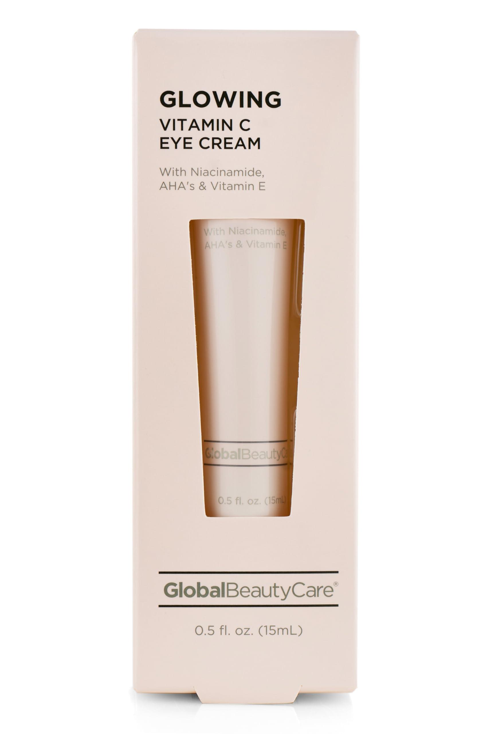 Global Beauty Care Global Beauty Care Glowing Vitamin C - Eye Cream with Niacinamide, AHA & Vitamin E 0.5fl oz