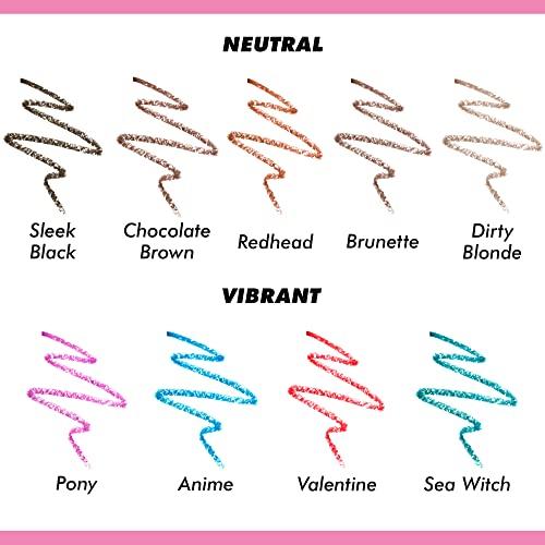 Lime Crime Lime Crime Bushy Brow Pomade Pencil, Pony (Electric Violet Purple) - 2-in-1 Brush & Pomade Pencil Gives Eyebrows Volume & Texture - Long-Lasting, Defining & Smudge-Proof - Vegan, Cruelty-Free