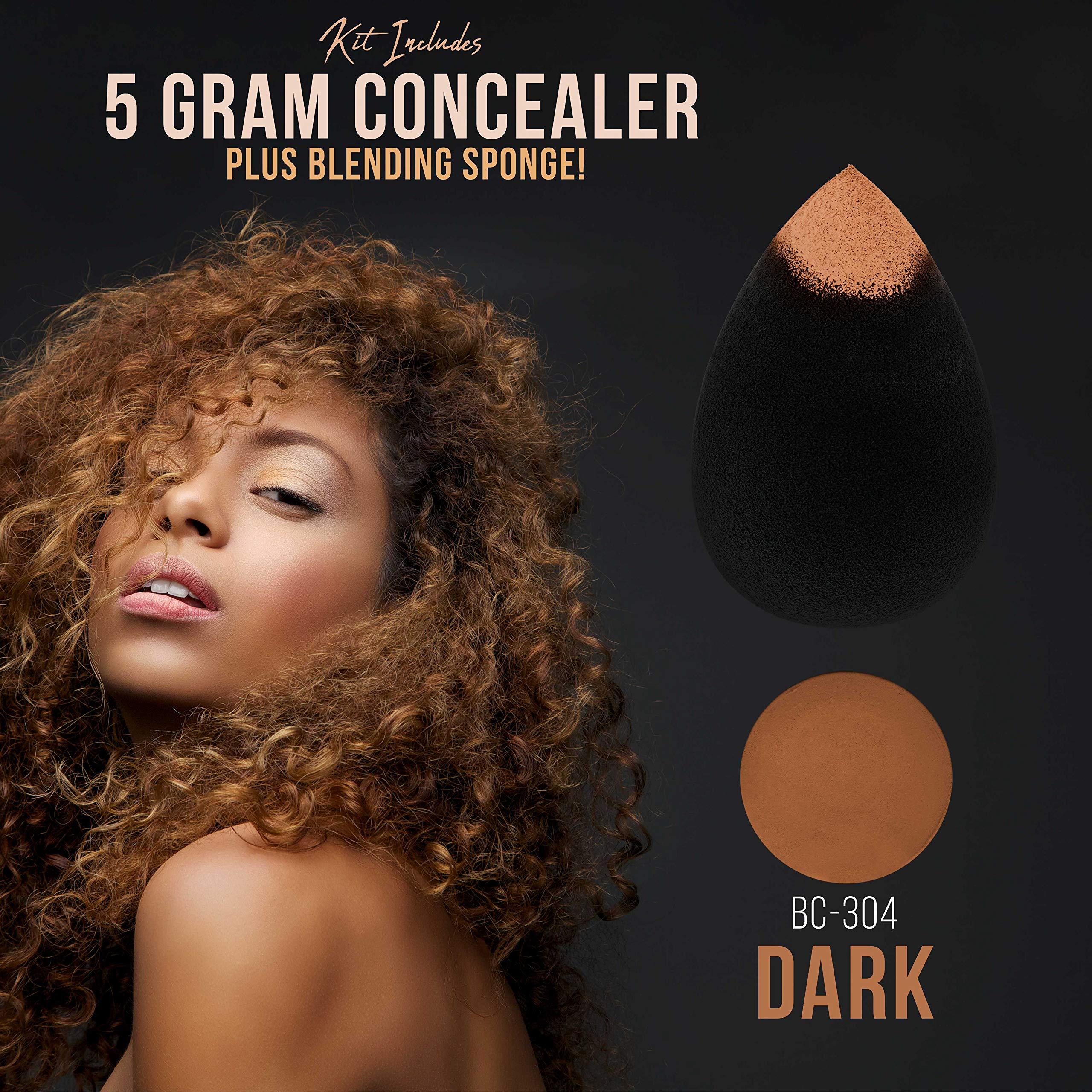 Belloccio Belloccio Professional Beauty Airbrush Cosmetic Makeup System with 5 Dark Shades of Foundation in 1/4 oz Bottles - Kit includes Blush, Bronzer and Highlighters