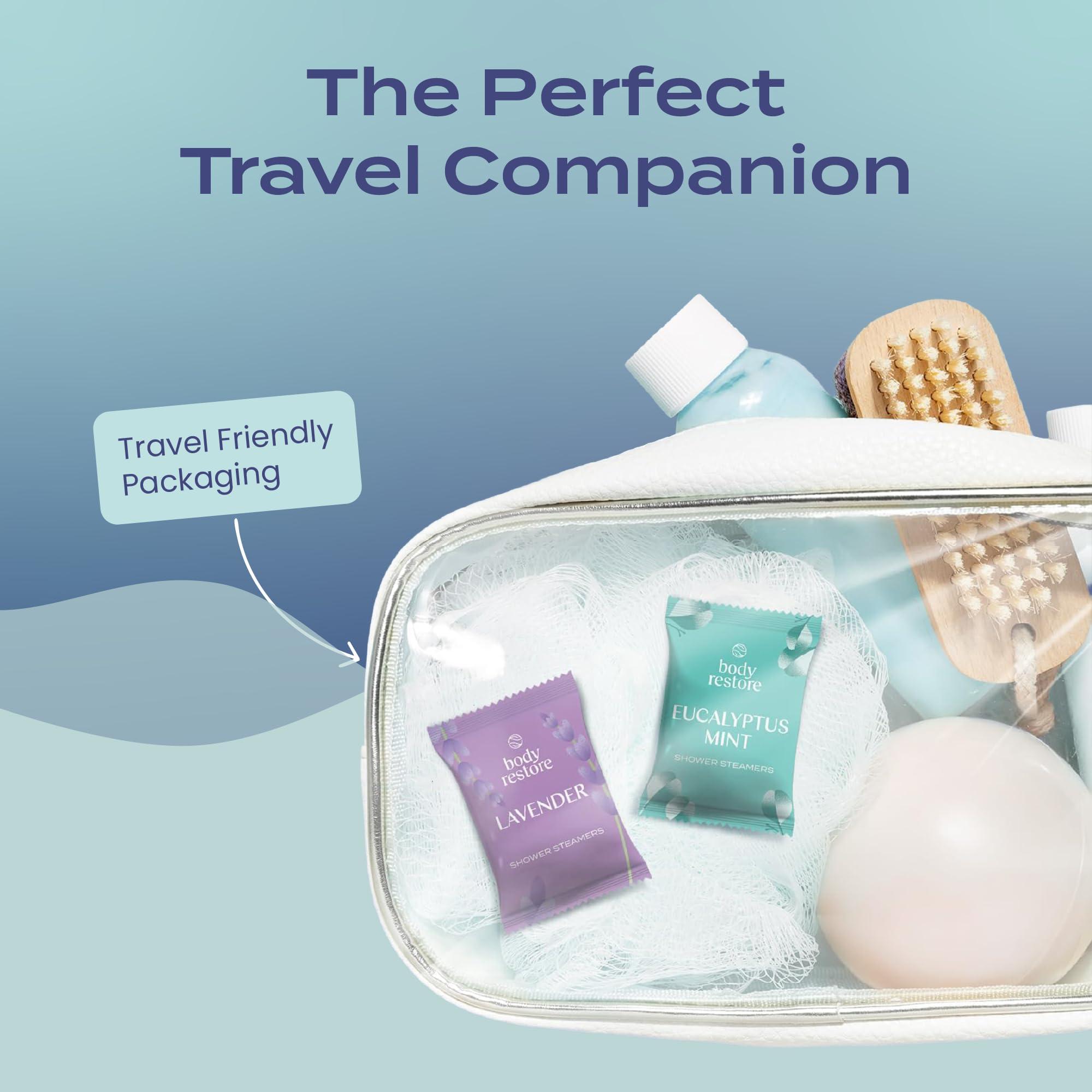 Body Restore Body Restore Shower Steamers Aromatherapy 6 Pack - Easter Basket Stuffers, Relaxation Birthday Gifts for Mom, Dad, Best Friend, Travel Essentials, Stress Relief, Self Care - Variety
