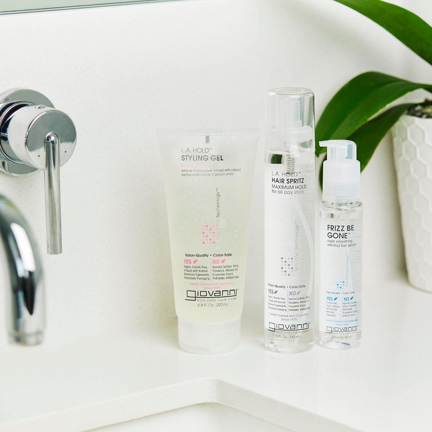 GIOVANNI GIOVANNI Direct Leave-In Weightless Moisture Conditioner - Co Wash, Great for Curls & Wavy Hair, Wash & Go, Salon Quality, No Parabens, Infused with Natural Botanical Ingredients - 8.5 oz, (3 Pack)