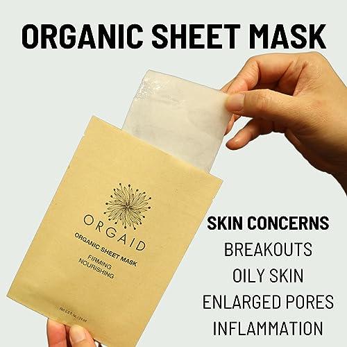 ORGAID ORGAID Organic Sheet Mask | Made in USA (pack of 4) (Firming & Nourishing)