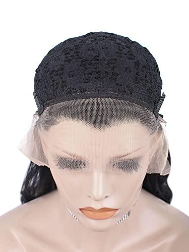 IMSTYLE IMSTYLE Short Lace Front Wig Black Synthetic Wig Short Bob Wigs for Women Natural Wavy for Cosplay and Drag Queen