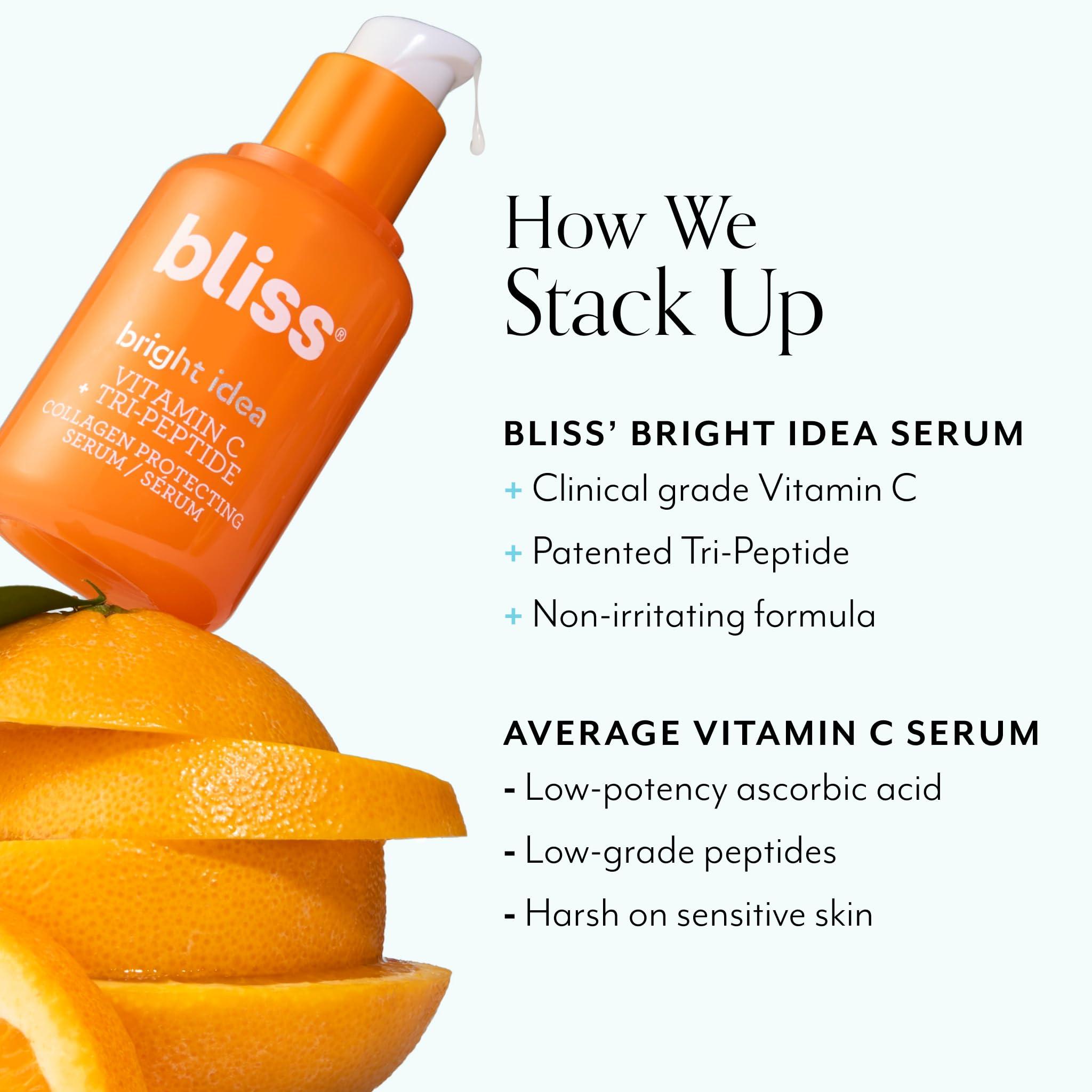 Bliss Bliss Youth Got This Moisturizer & Bright Idea Vitamin C Face Serum - Anti-Agin Skin Care - Brighten and Hydrate - Vegan, Cruelty-Free