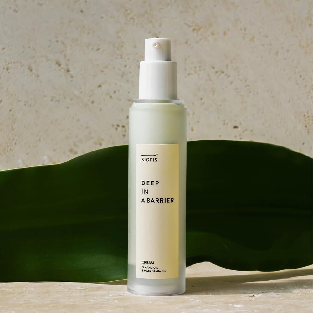 SIORIS SIORIS Deep In A Barrier Cream 1.69 fl.oz: A Tamanu Oil-powered, organic and vegan intensive skin repair cream, strengthens the skin barrier, soothes sensitive skin, and deeply moisturize