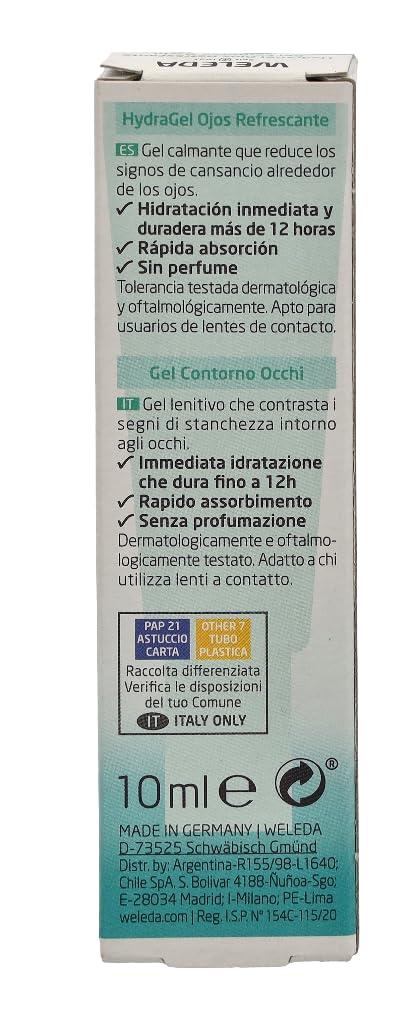 Weleda Weleda Sheer Hydration Eye Gel, Prickly Pear Cactus Extract, 0.34 Fluid Ounce