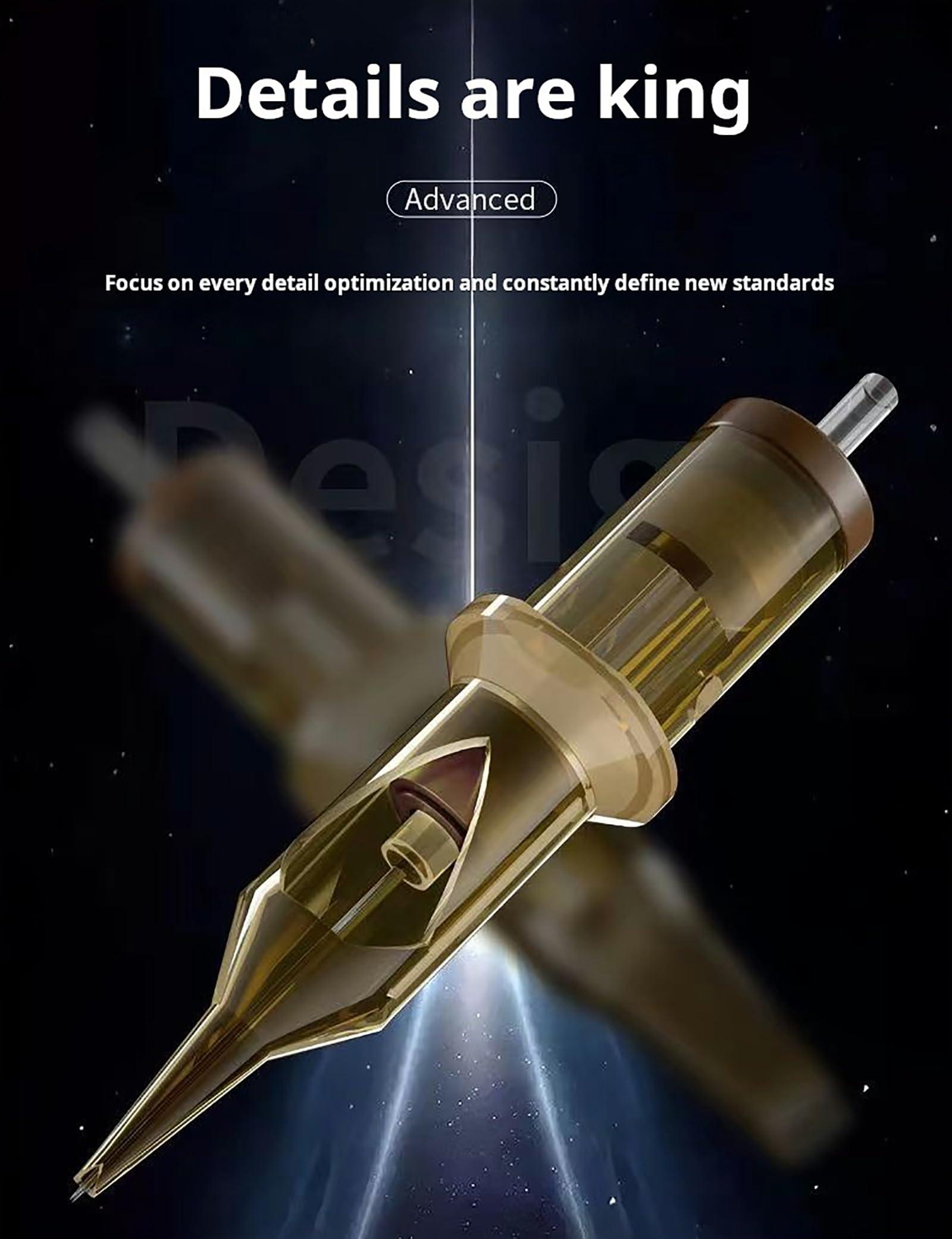 OTBK Tattoo Cartridge Needles20pcs,7RL Tattoo Cartridges Professional Disposable Tattoo Needle Cartridge Sterilized Tattoo Needles Safe Cartridge Needles1207RL