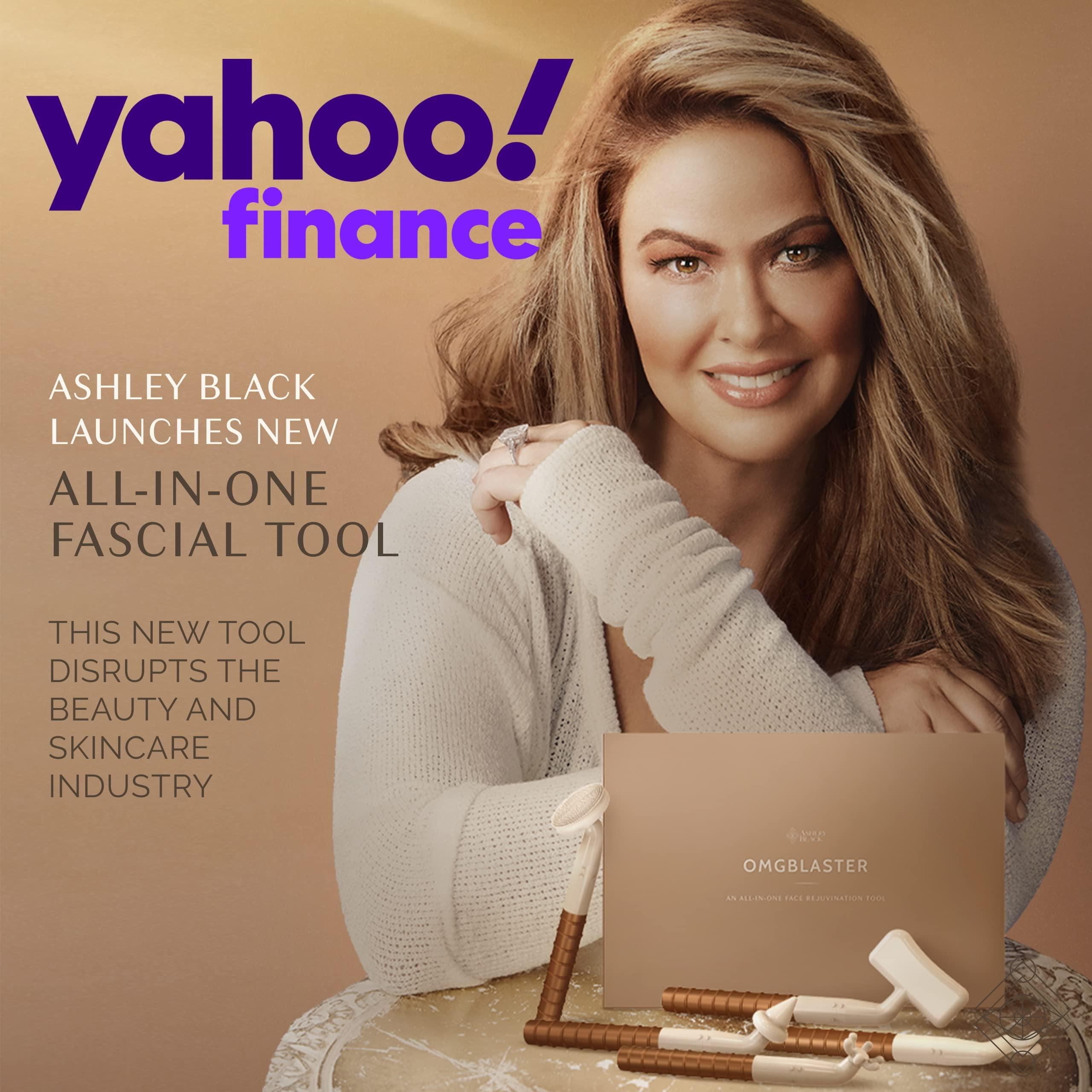 FasciaBlaster The OMG Blaster 5-in-1 Face Lifting Tool by Ashley Black. Patented Technology for Fine Lines, Wrinkles, Skin Tightening, Face Contouring, Lymphatic Darinage and Temporary Blood Flow