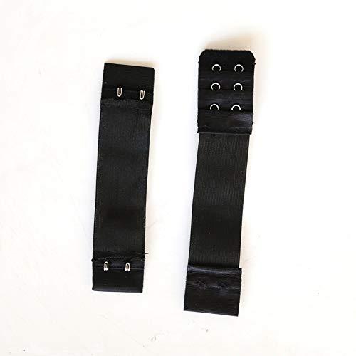 zigzag hair ZigZag Hair 5pcs Adjustable Elastic Band with Hooks for Wigs/Lace Closure/Lace Frontal Sewing Band Black 1.2inch width 9.5inch length (Black-5pcs)