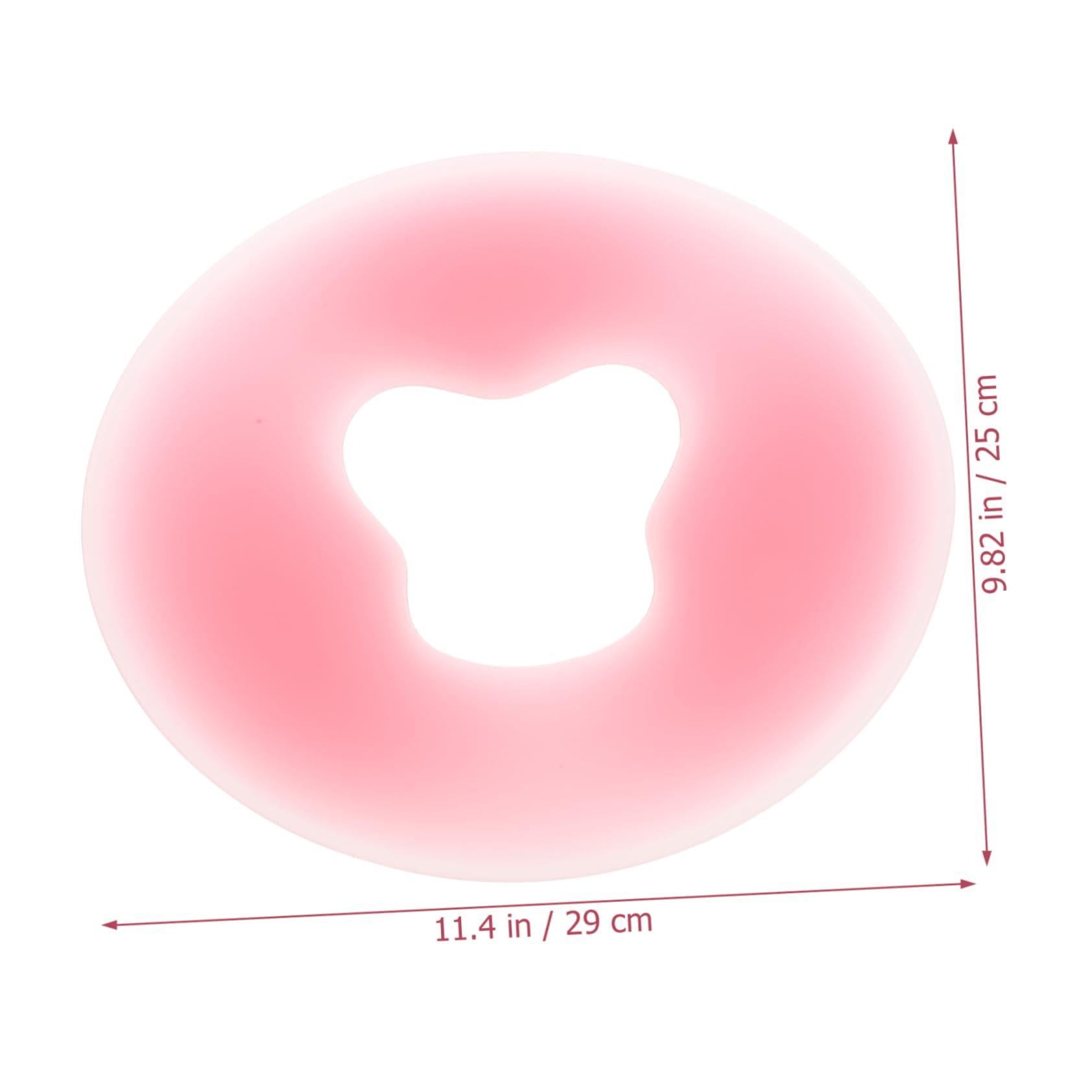 Angoily Angoily Beauty Salon Silicone Pillow Pillows Sleeper Massage Facial Cradle Covers And Neck Massage Face Low Profile Pillow Wrinkle Foldable Massage Bed Headrest Massager Natural Latex Pink