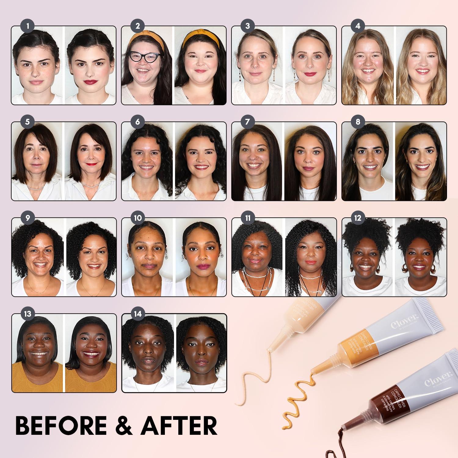 Clover Clover Camo Cover Face & Under Eye Concealer Cruelty-Free & Vegan Natural Makeup